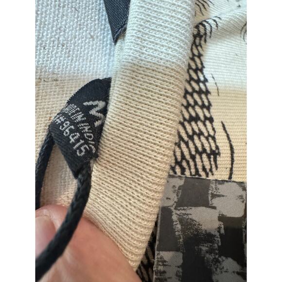 Rebel Vengeance Angel Graphic Shirt NWT Cream Black Print Size Medium - Picture 5 of 5